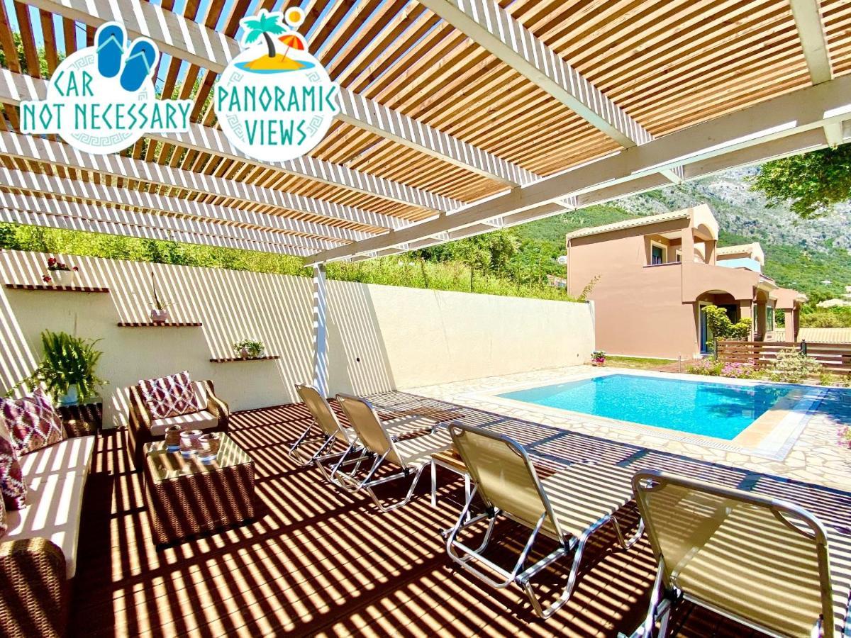 Villa Barbati Dream With Private Pool By Dadovillas Pyrgi (Corfu) Exterior foto